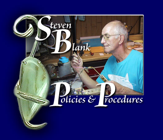 policies and procedures for Untarnished Jewelry Steven Blank
